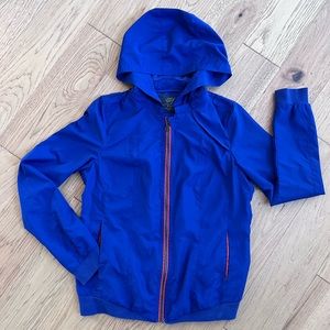 Zara windbreaker bomber spring jacket coat cobalt blue size Small